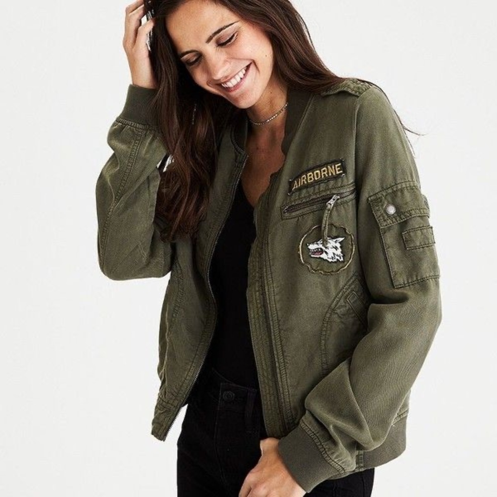 american eagle military jacket